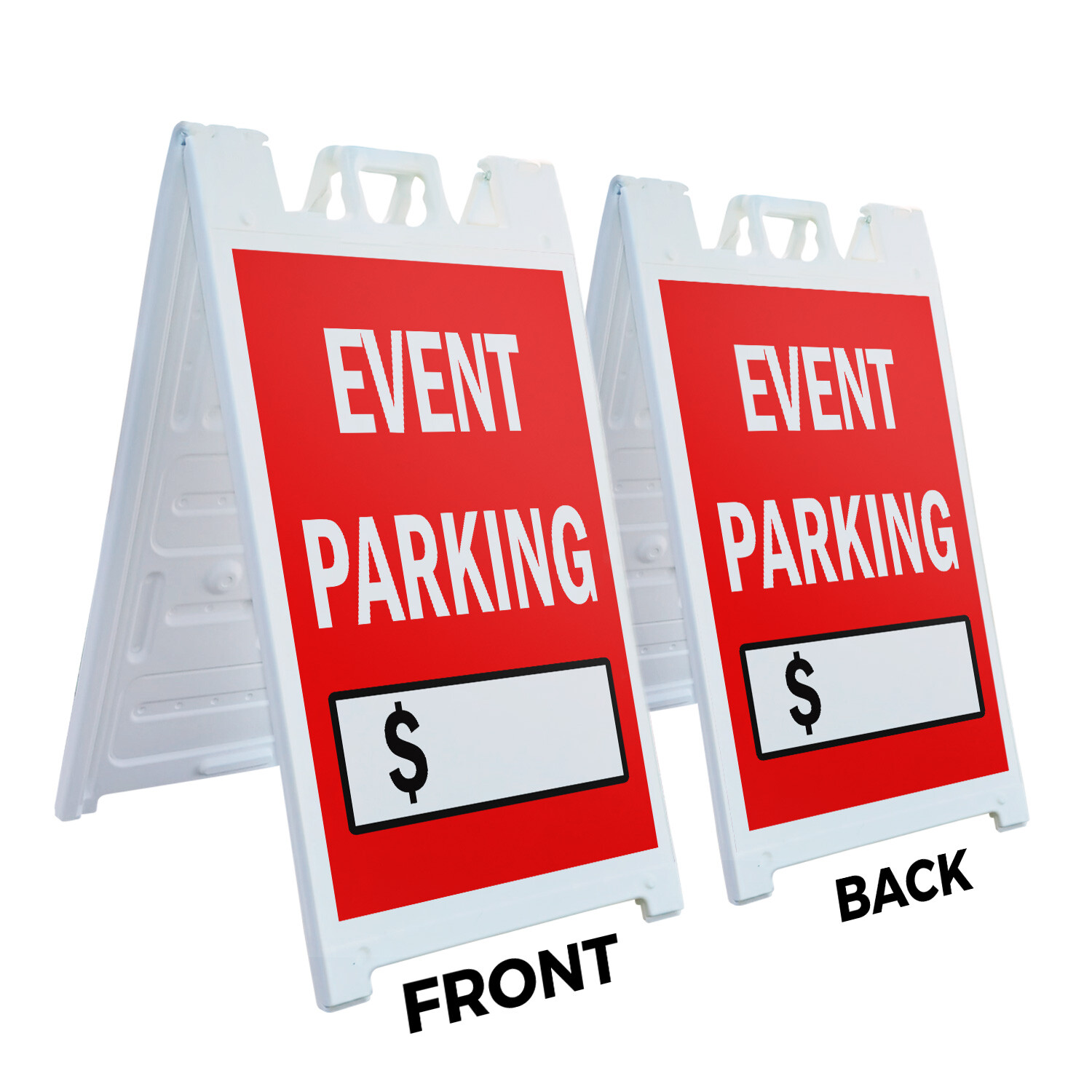 A-frame Sidewalk Event Parking With Price 24&Prime; x 36&Prime; Double Sided A-Frame Sidewal