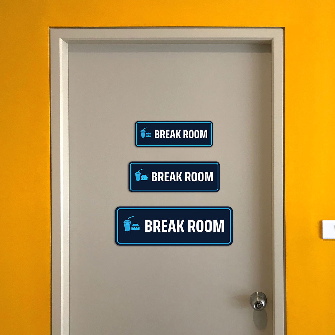 Standard Plus Break Room Door or Wall Sign | Business and Workplace Signage