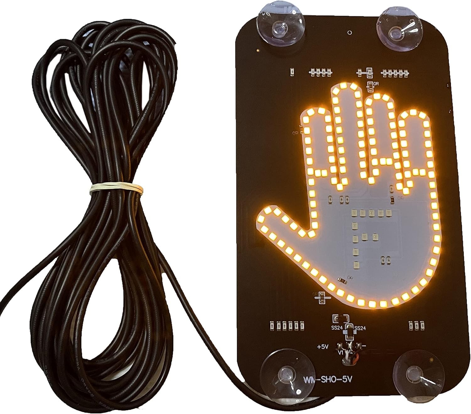 LED Middle Finger Sign for Car, Truck, Thank You Lights, Thumb Up Down Light, Co