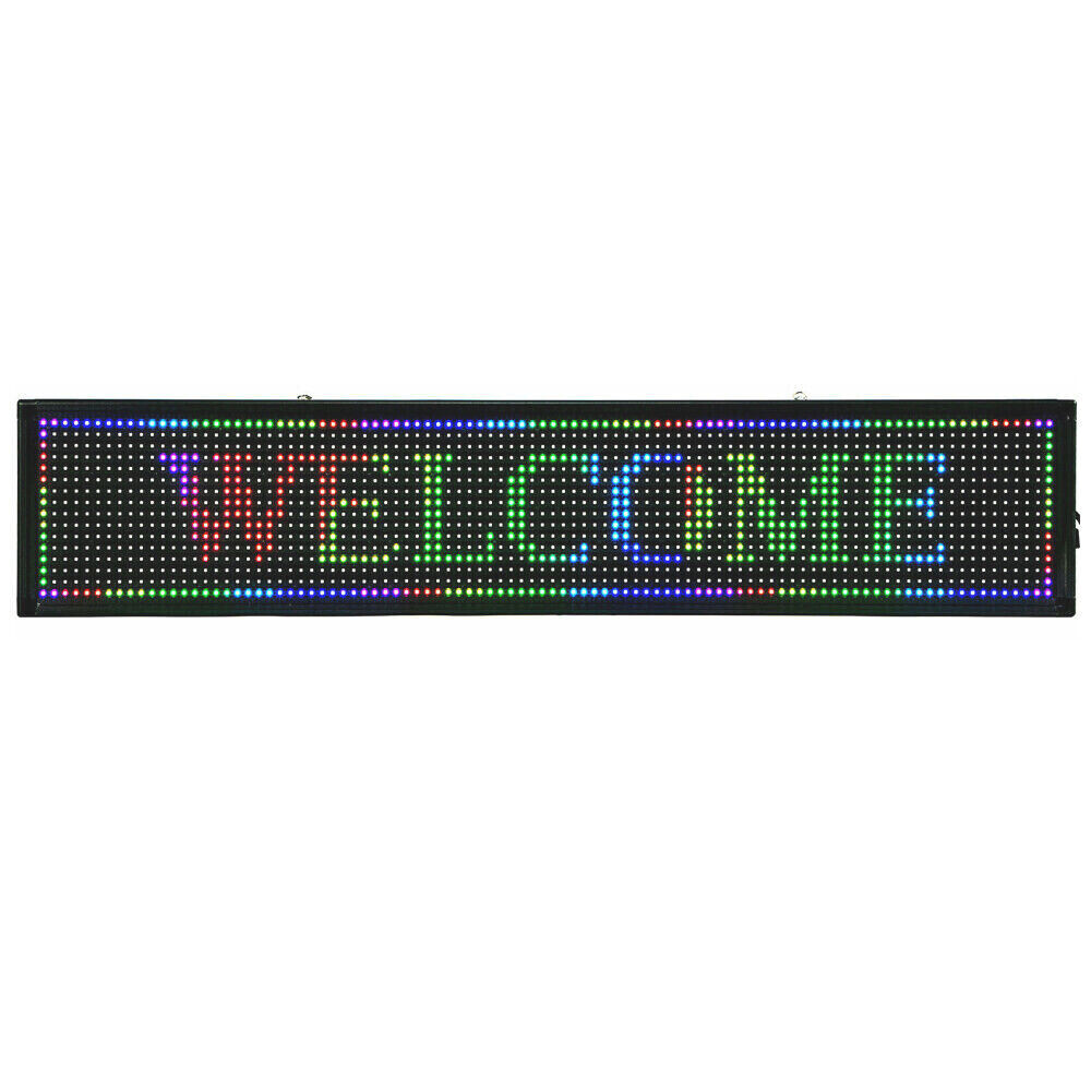 40&Prime;X8&Prime; LED Scrolling Sign Programble Digital Advertising 7-Color Display Board