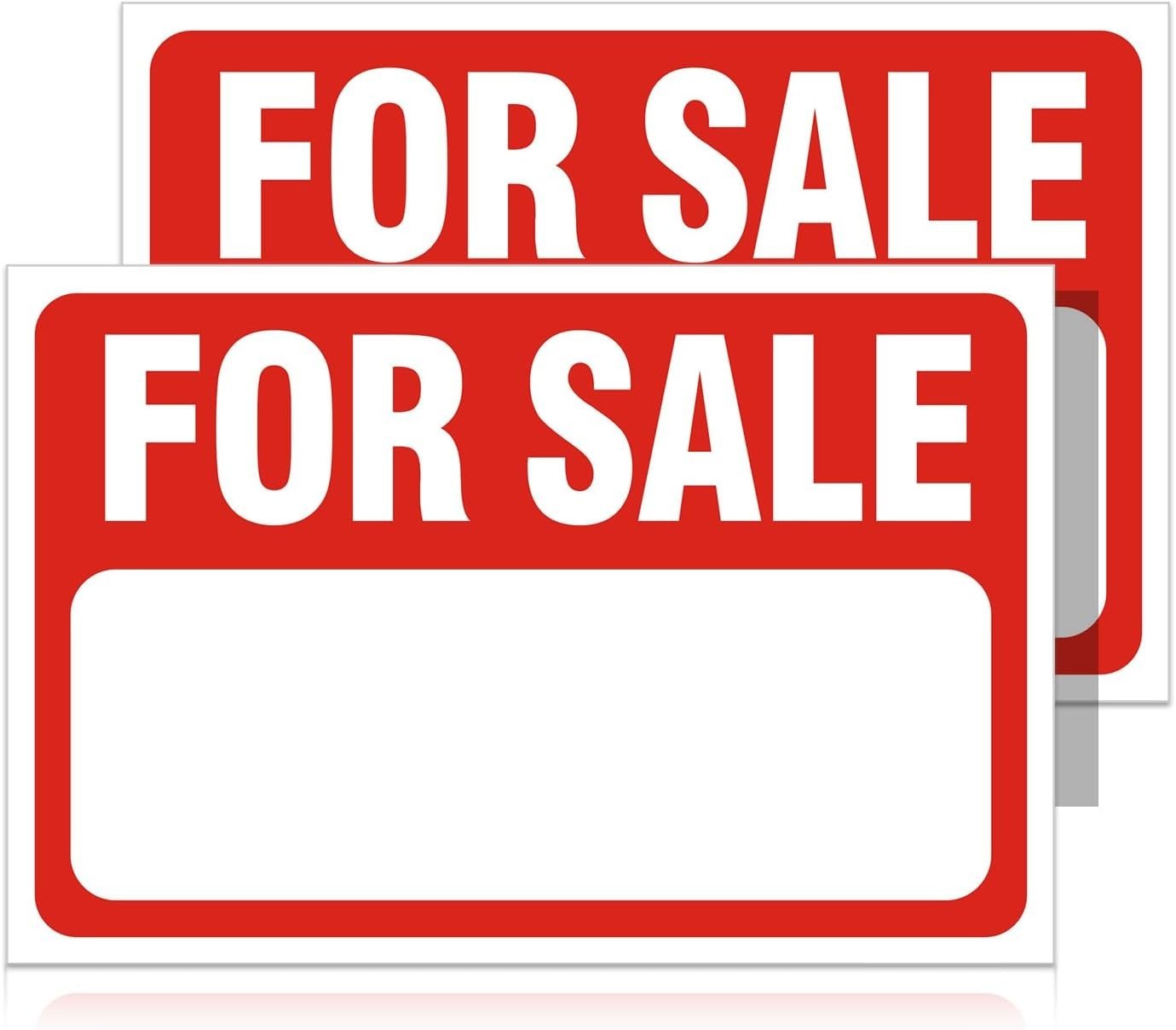 2 Pack Stickers,12&Prime; x 8&Prime; Sale Sign for Car and Vehicles, Self-Adhesive Vinyl …