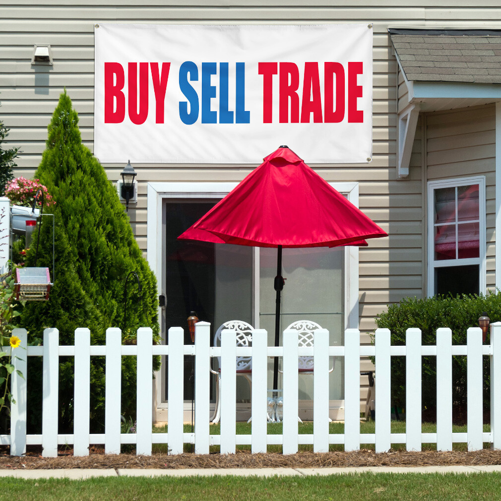 Vinyl Banner Multiple Sizes Buy Sell Trade Promotion Business Trade Shows