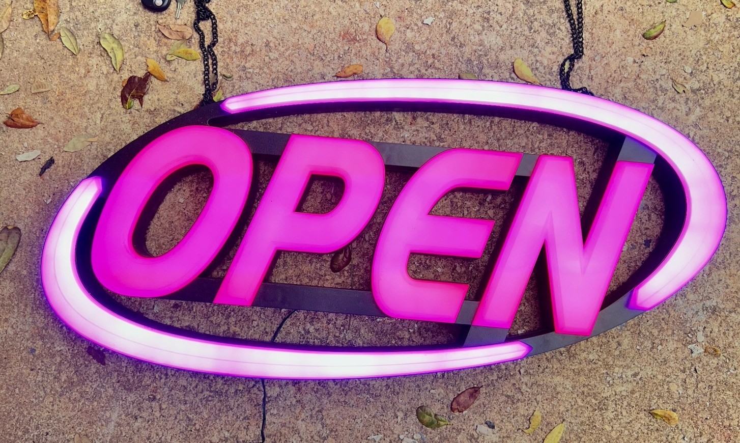 LED Open Sign NIOB Super-Bright Innovations GLI1050 32” x 15” Green Light