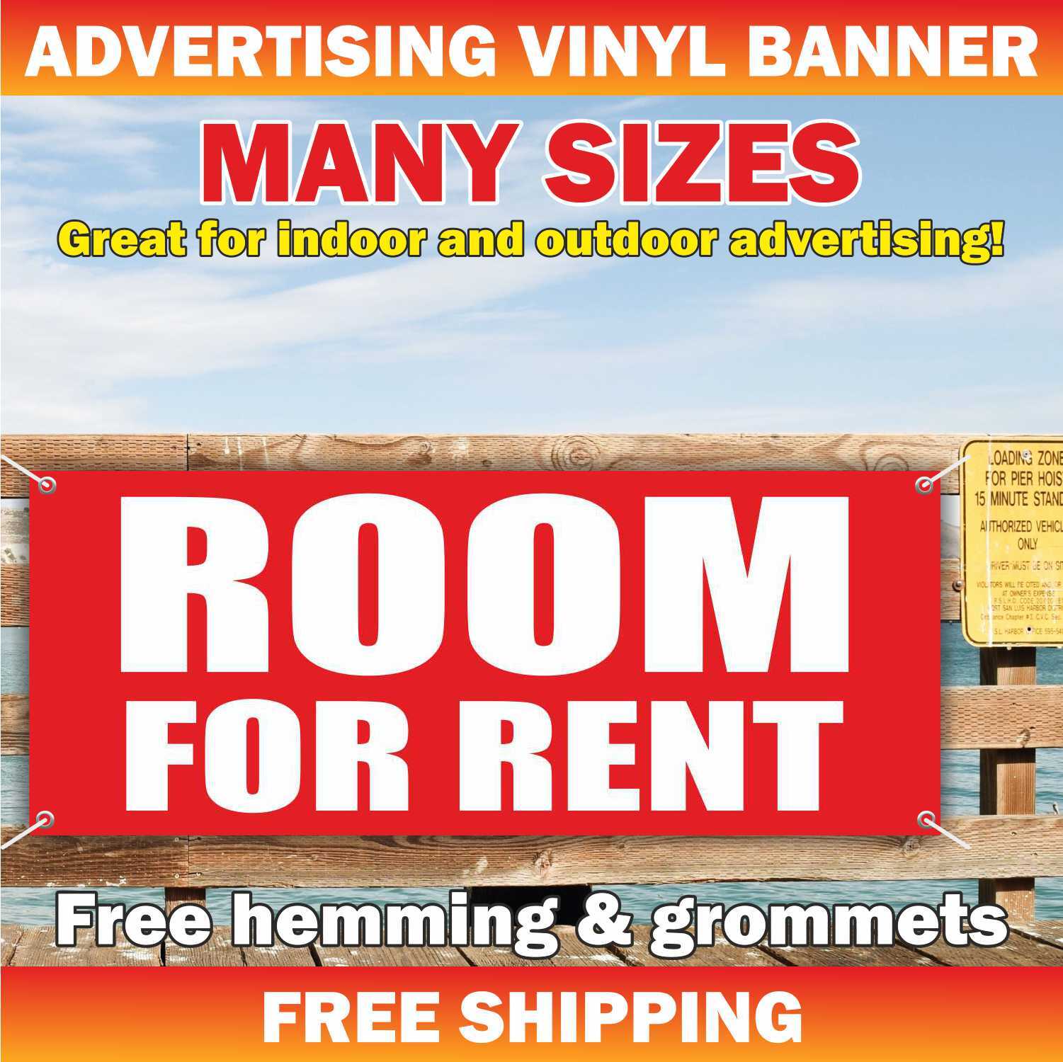ROOM FOR RENT Advertising Banner Vinyl Mesh Sign realtor sell buy home space