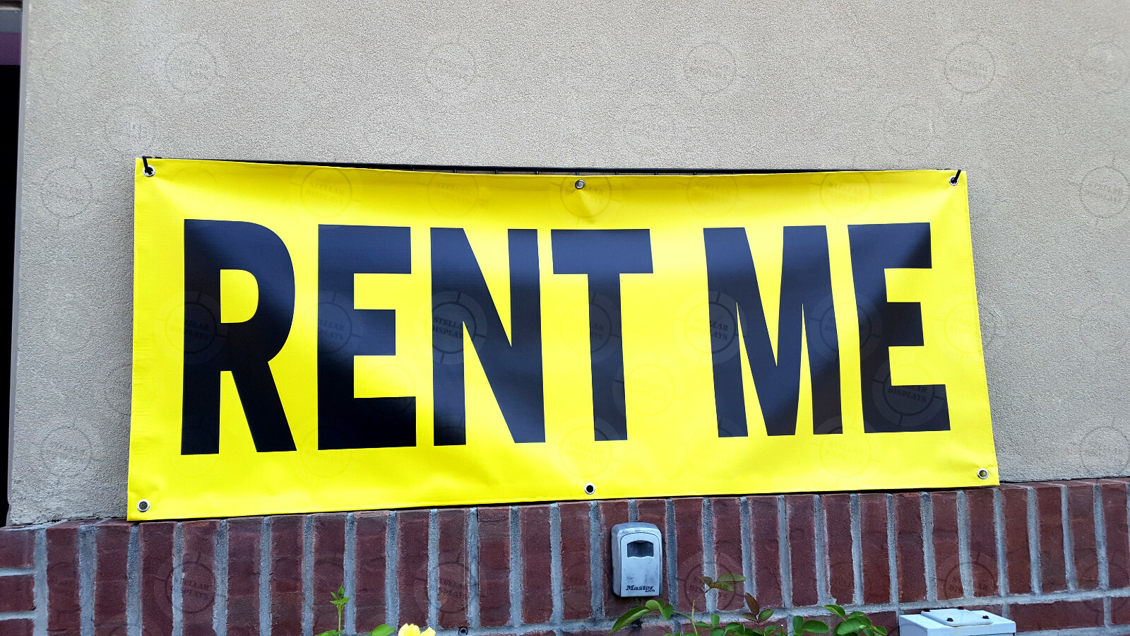 Rent ME Banner Lease Sign Open Move-In Special Display Storage Space Bold Poster