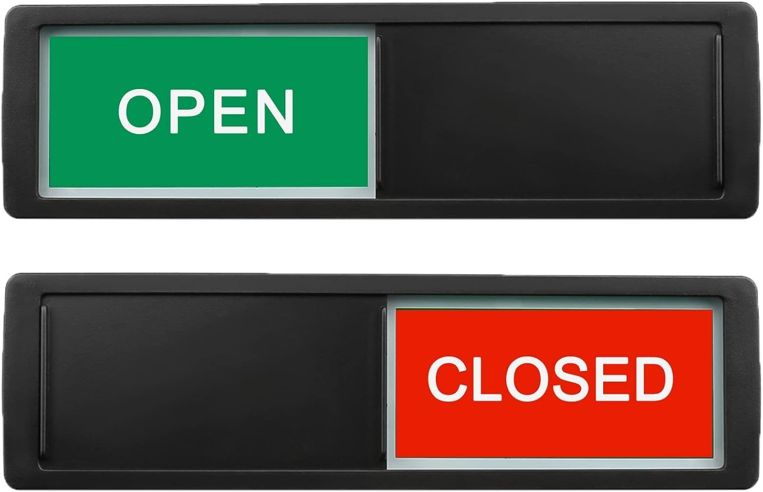 Flexible Open/Closed Sliding Door Sign for Business & Restrooms