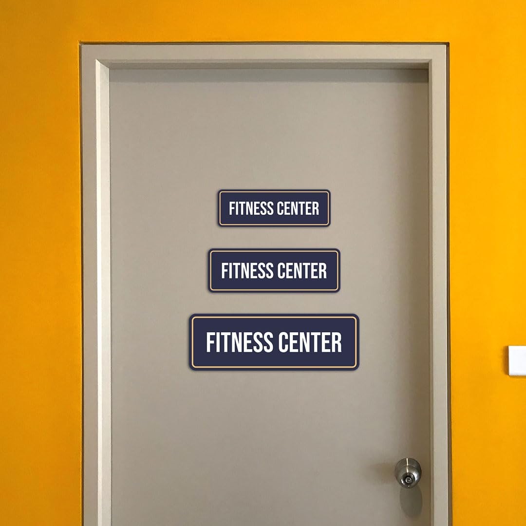 Standard Plus Fitness Center Door Wall Sign Hospitality Gym Signage Large