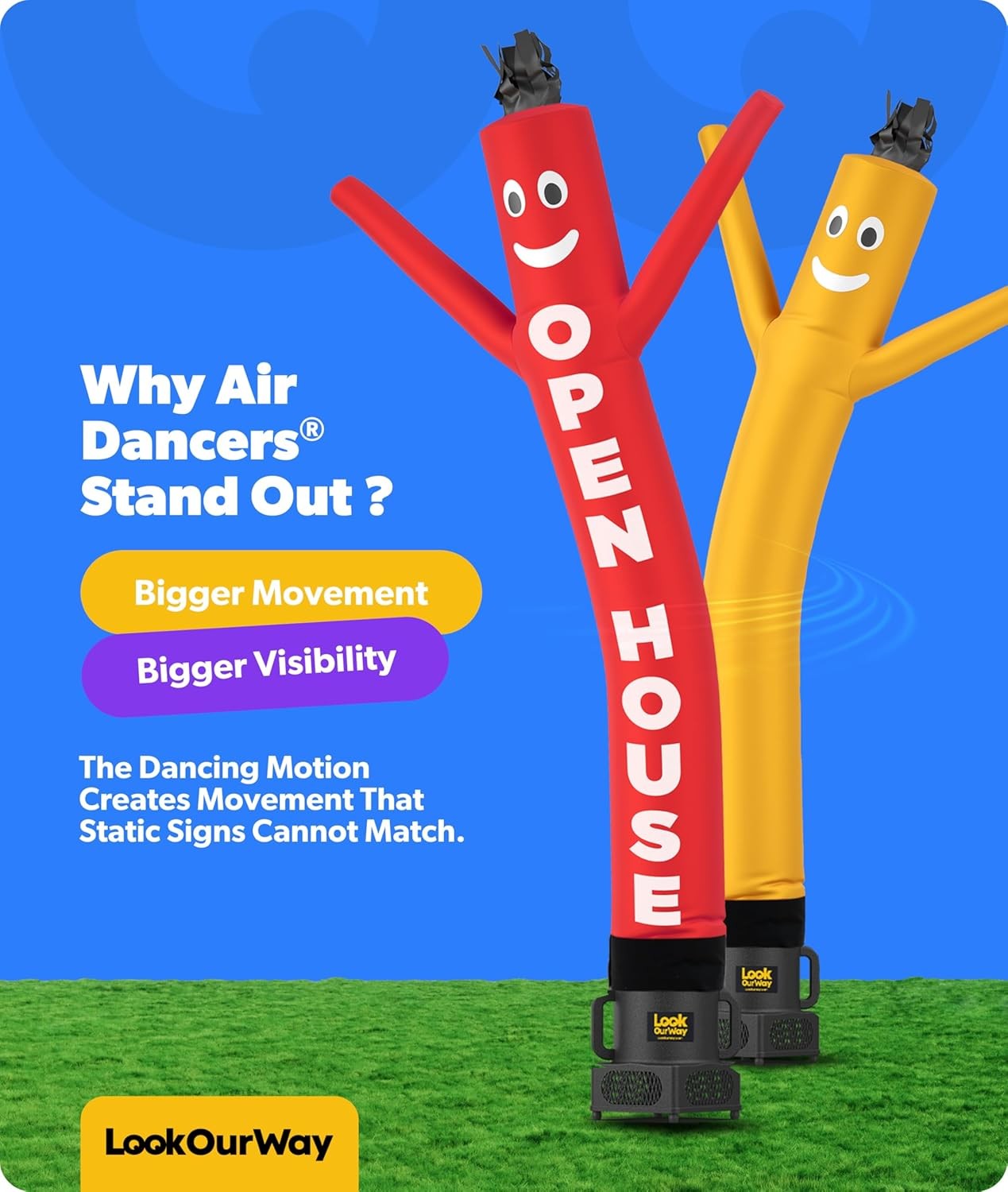 7ft Wacky Waving Inflatable Tube Guy – Red Sky Dancer for Advertising