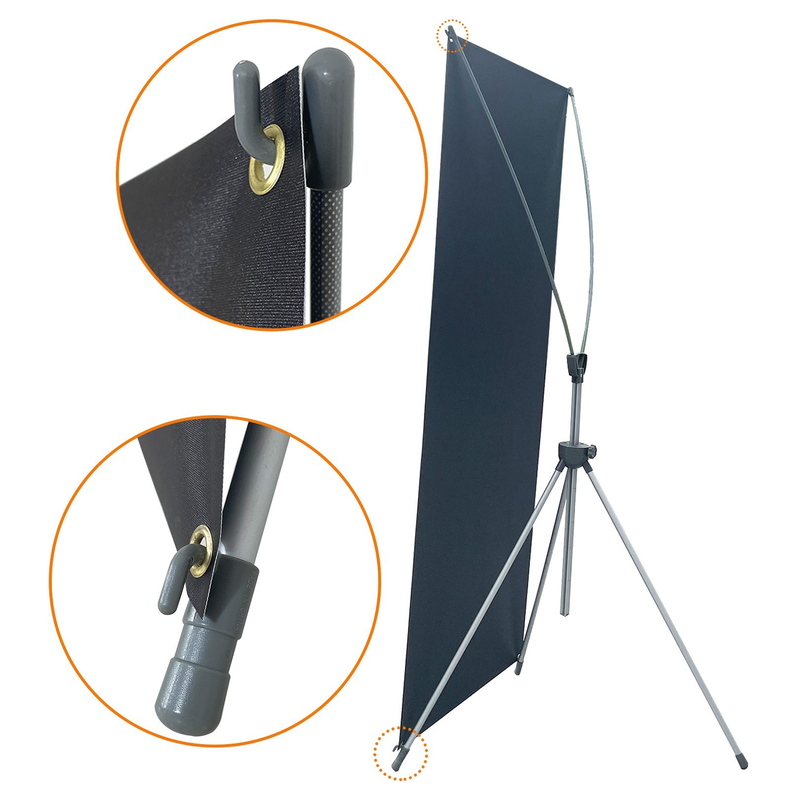 Custom Banner X Banner Stand with Adjustable Frame, Printed Banner & Travel Bag