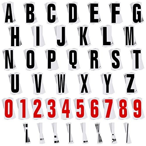 Jecery 400 Pcs Marquee Sign Letters Flexible Plastic 8 7/8 Inch