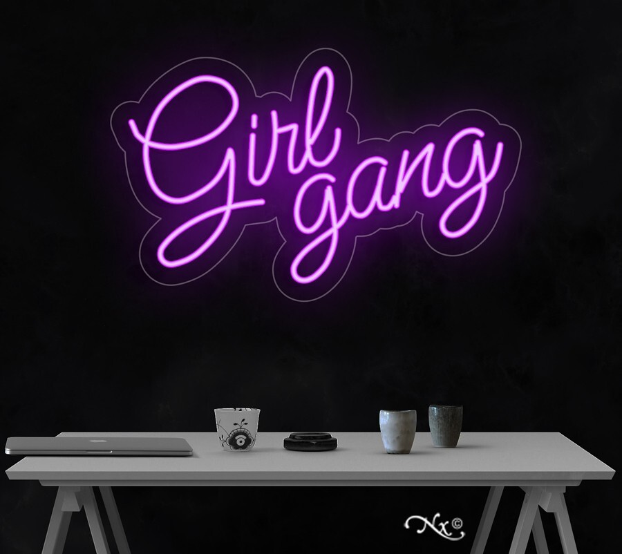 Girl gang LED Neon Sign 23&Prime;L x 15&Prime;H #LF181