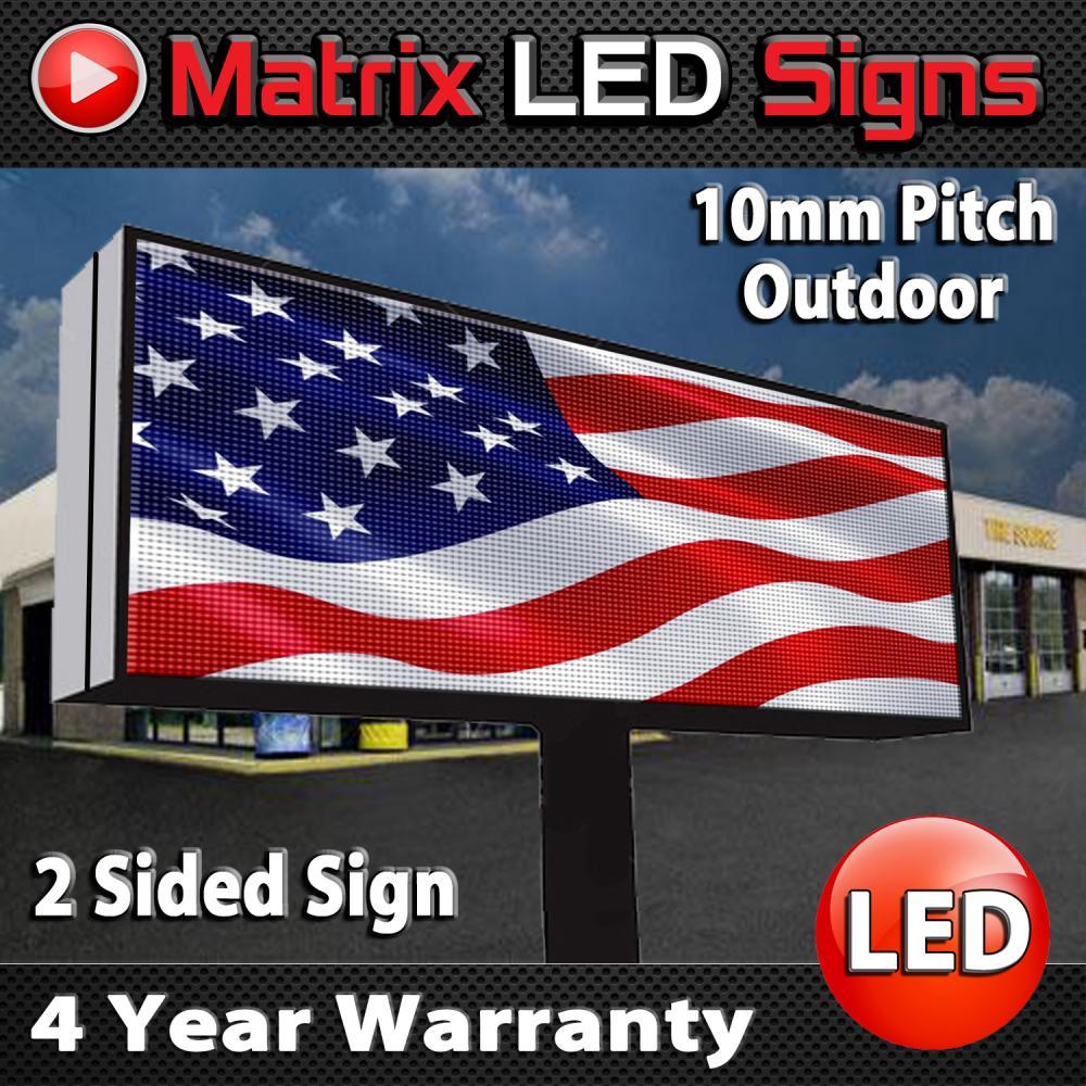 LED Sign Outdoor Full Color Double Sided LED Programmable Message Digital Sign