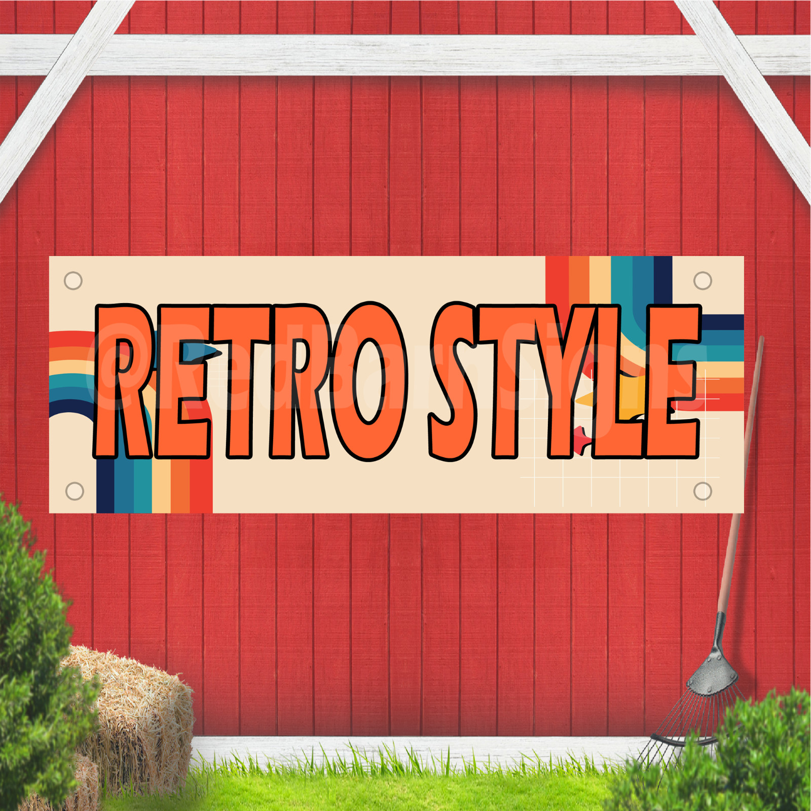 Retro Style Indoor Outdoor Vinyl Banner Design