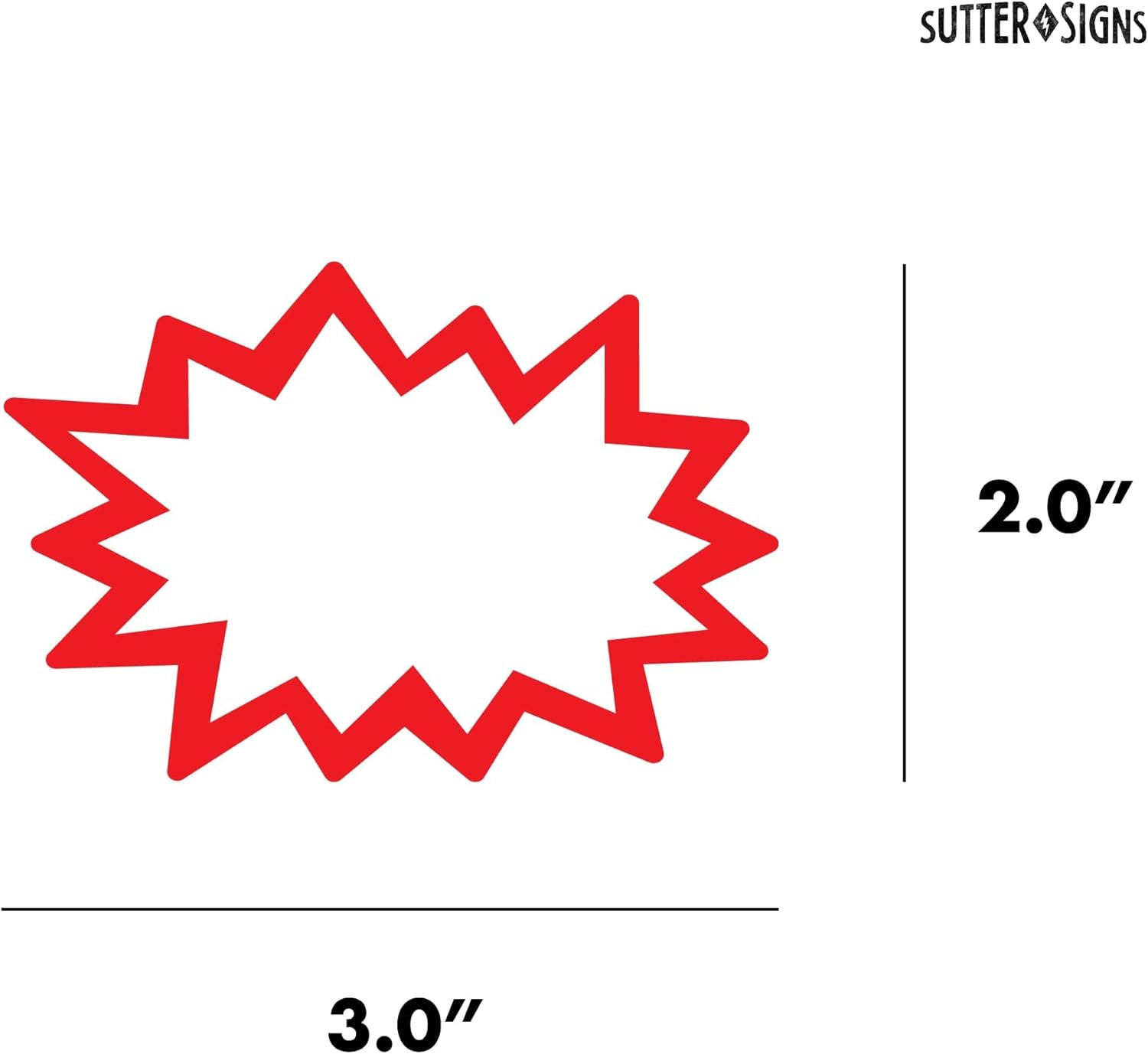 Starburst Signs with Stickers 200Pcs | Sale Price Tags for Garage Sale, Estate