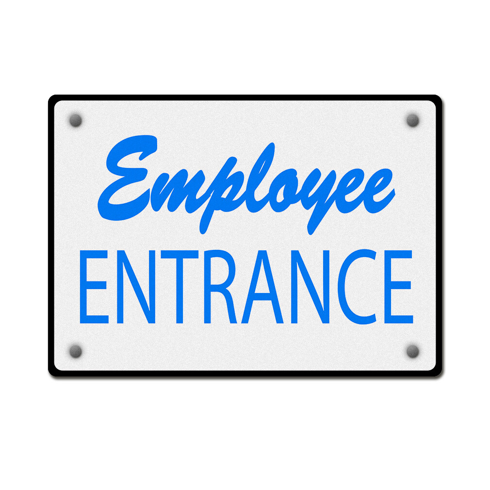 Horizontal Metal Sign Directional Acrylic A Weatherproof Street Signage