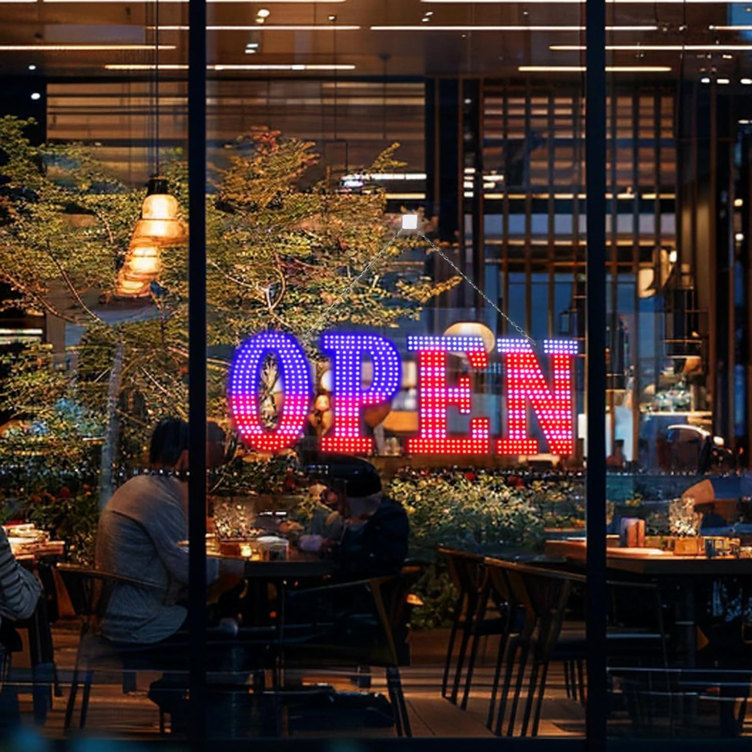 LED Open Signs For Business 30&Prime;X10&Prime; Ultra Bright Open Sign LED USA Flag Hanging
