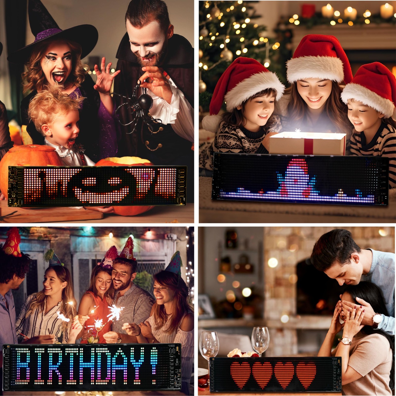 Programmable LED Car Sign 7 »x3 » Bluetooth App Control Scrolling Text Display f