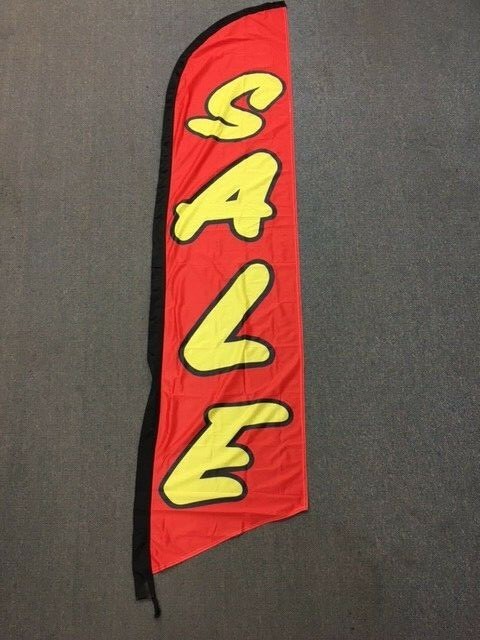 FEATHER FLAG « SALE » 7FT SINGLE SIDED* FLAG ONLY*