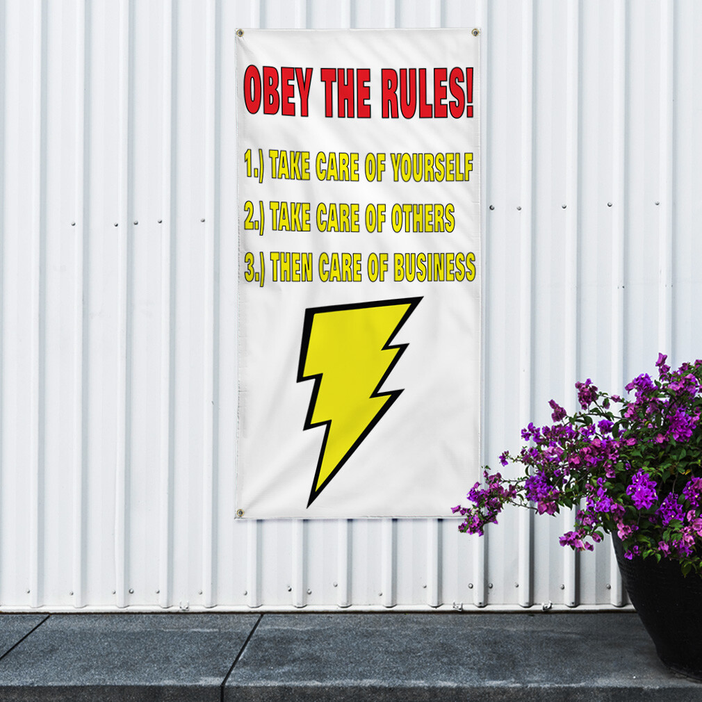 Vertical Vinyl Banner Multiple Sizes Outdoor Weatherproof Industrial Yard Signs