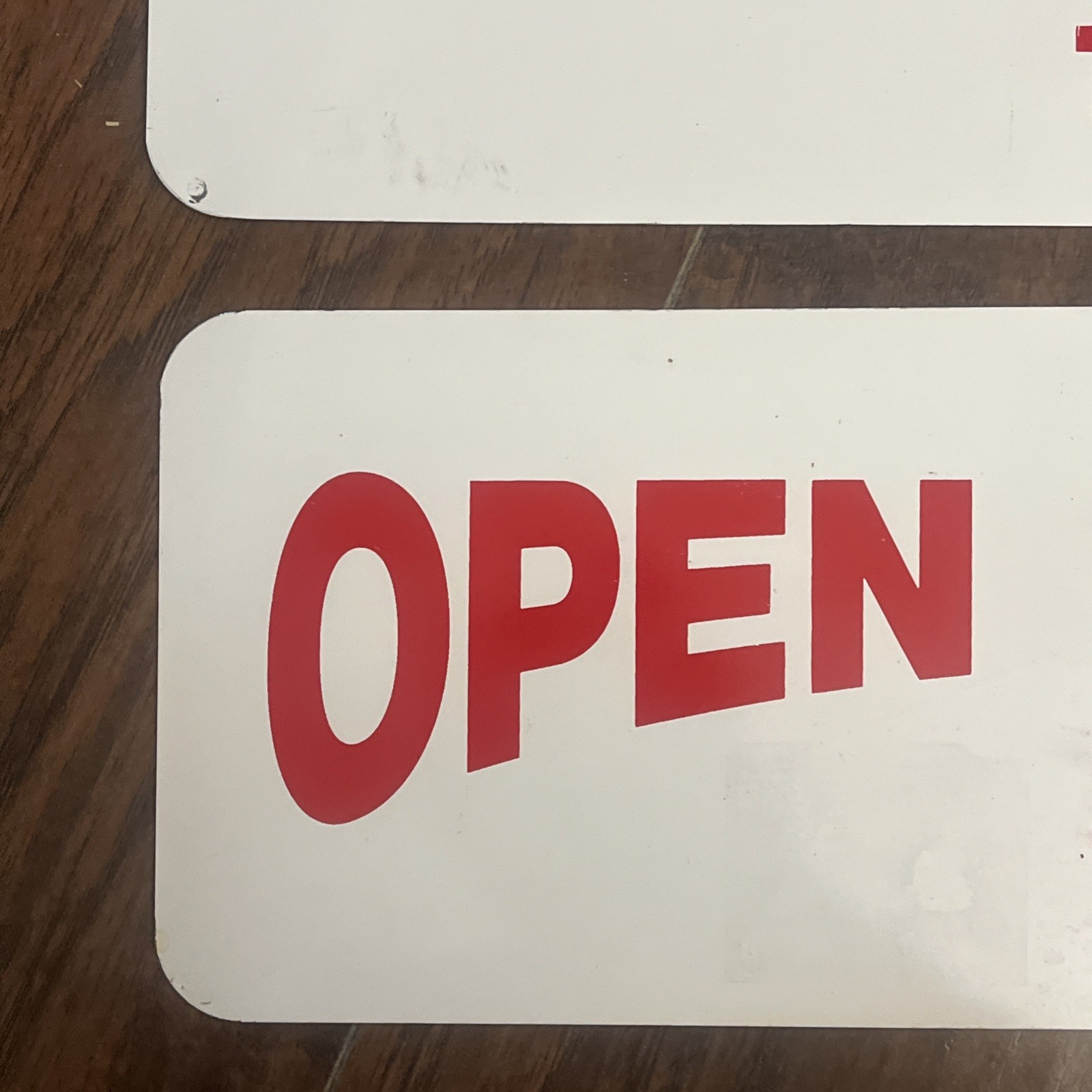 Open Saturday Sunday To 2 Metal Signs Real Estate Business 18×6 Inches Two Sided