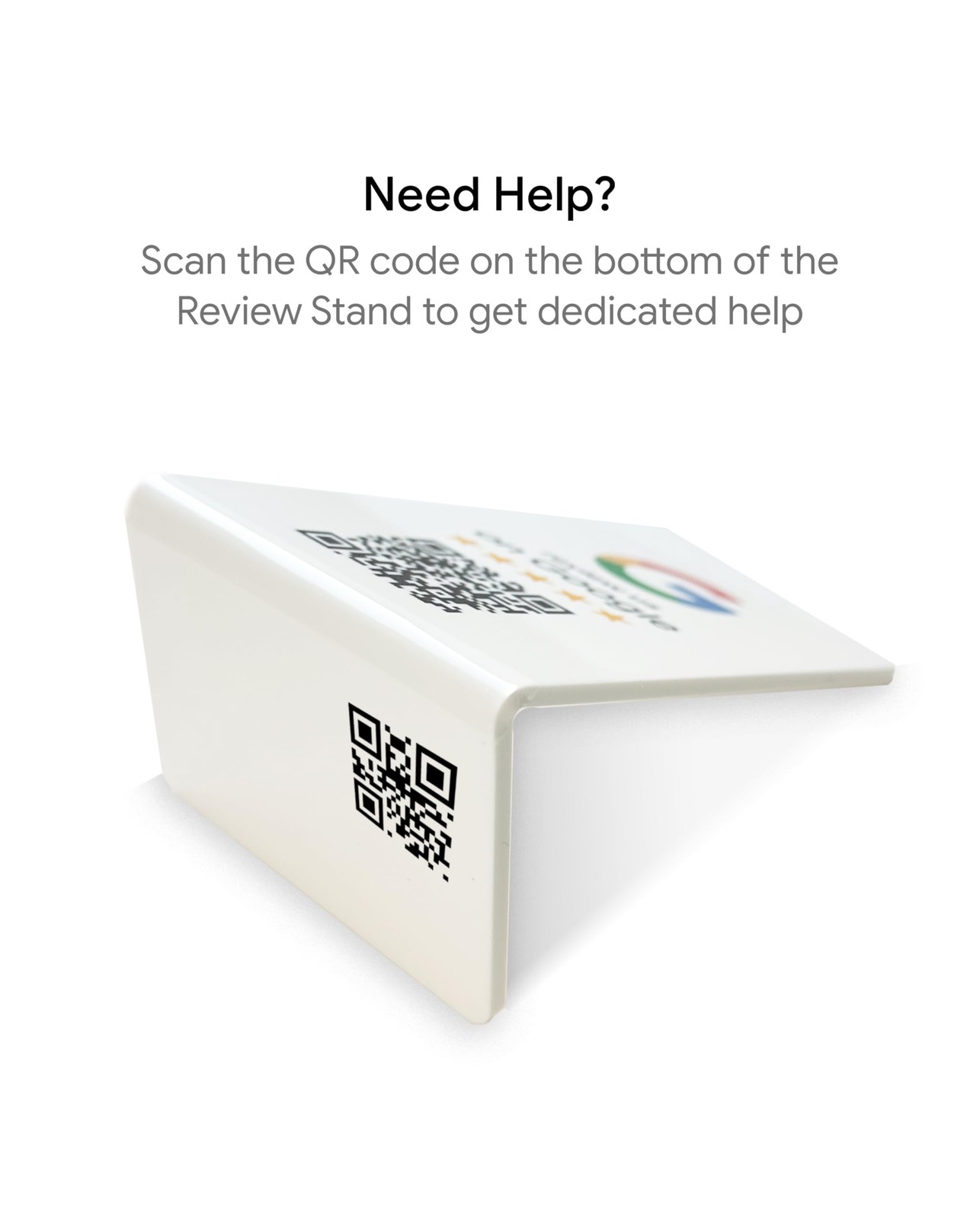 Google Review Stand – NFC & QR Code, Easy Setup, For All Businesses (3-Pack)