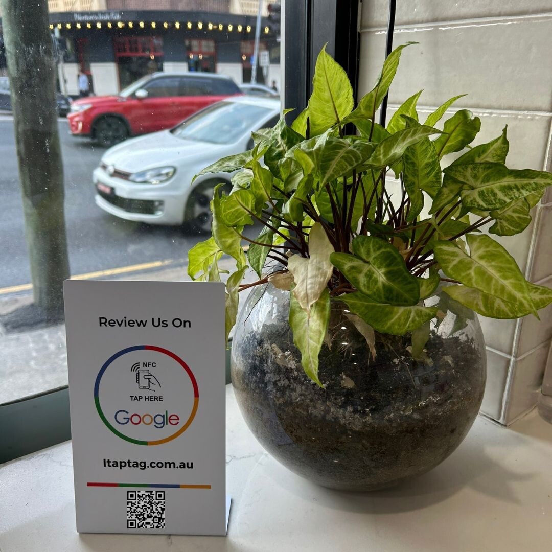 Google Review Stand Counter Sign Stand NFC + QR Code