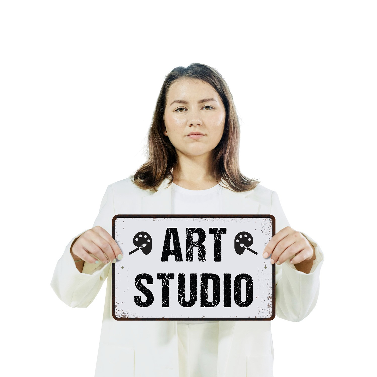 Art Studio Sign Paint Splash Create Daily Durable Perfect for Studios