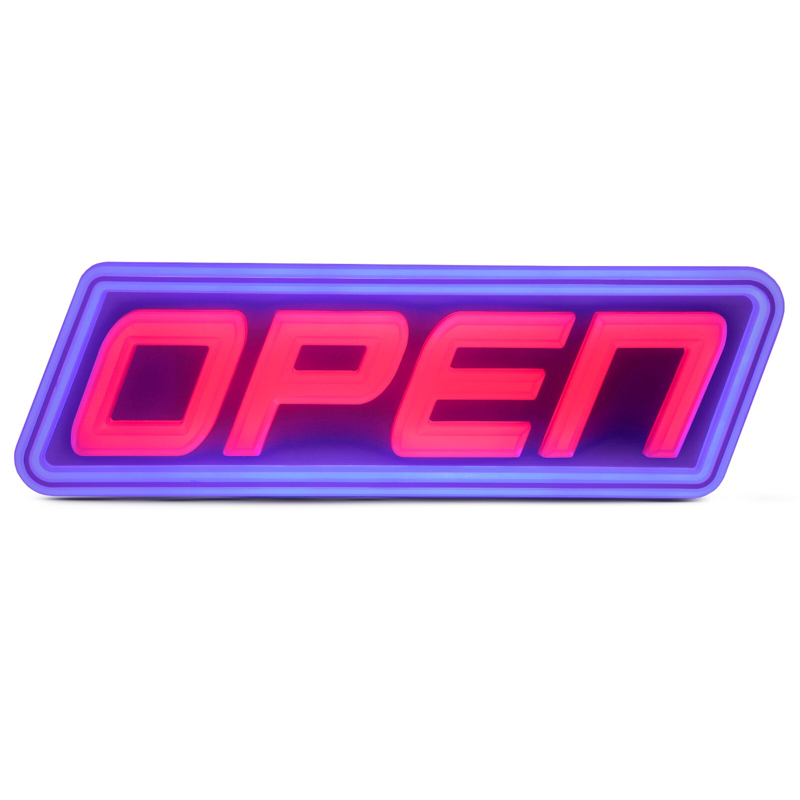 Super Bright LED Open Sign – Ultra Bright LEDs in Vibrant Red & Blue 15&Prime; x 5&Prime;