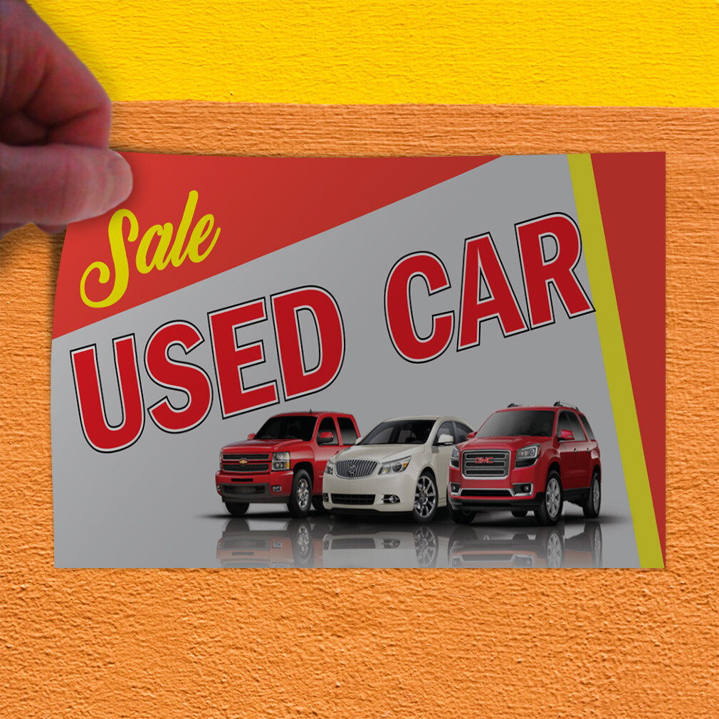Decal Stickers Sale Used Car Outdoor Advertising Printing Vinyl Store Sign Label