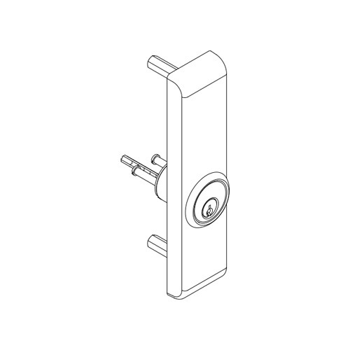 Falcon 718C-R/V SP313 LHR Lock Exit Device Trim Dark Bronze Painted