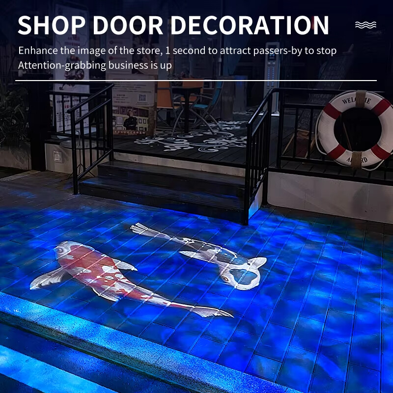 40W-600W Waterproof Outdoor Water Wave Ripple Ocean Effect GOBO Light Projector