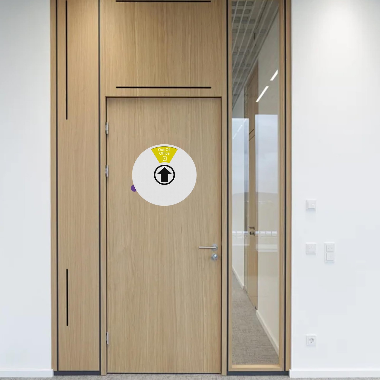 Office Door Sign Come In Welcome Out Of Office In A Meeting Privacy Silver