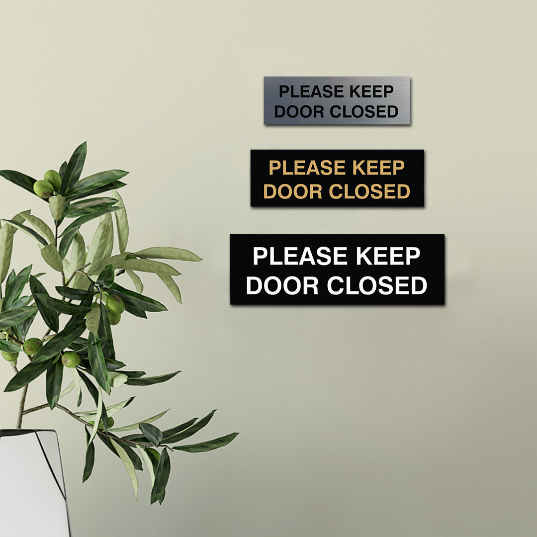 Basic Please Keep Door Closed Sign