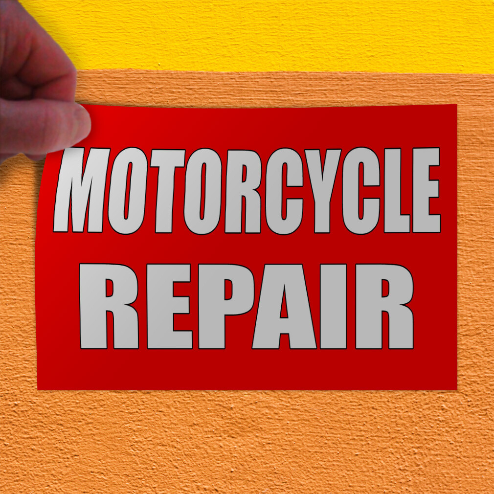 Decal Stickers Motorcycle Repair B Vinyl Store Sign Label Restaurant and Food