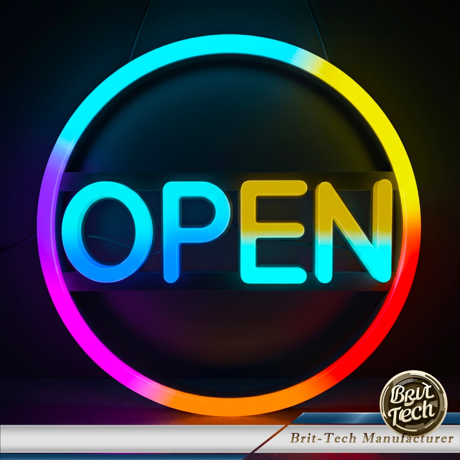 LED Open Sign 16&Prime; Large Neon Bright Light for Business Restaurant Bar Store Shop