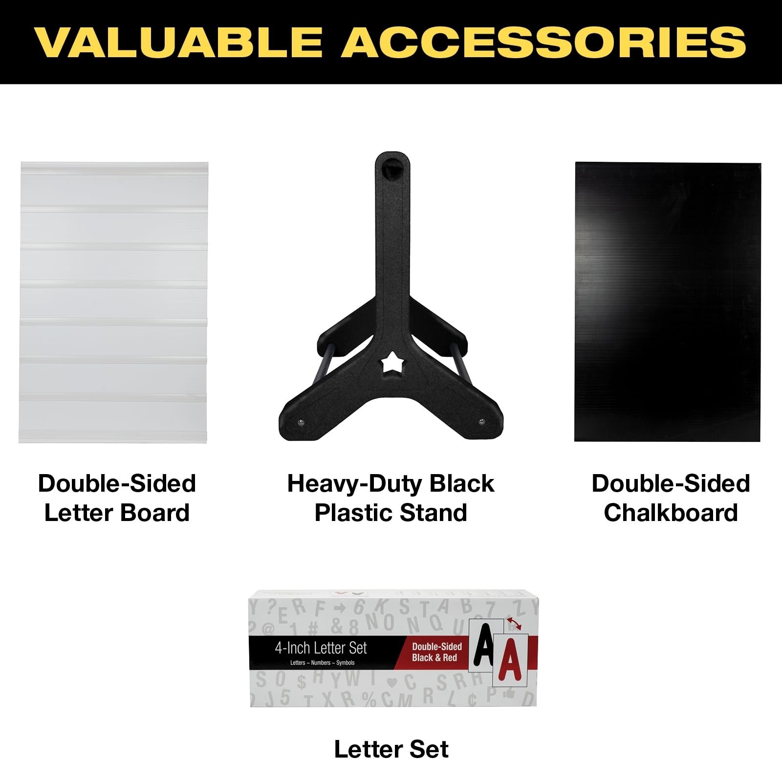Swinging Changeable Message Sidewalk Sign: 24&Prime; x 36&Prime; Sign with 792 Pre-Cut Do…