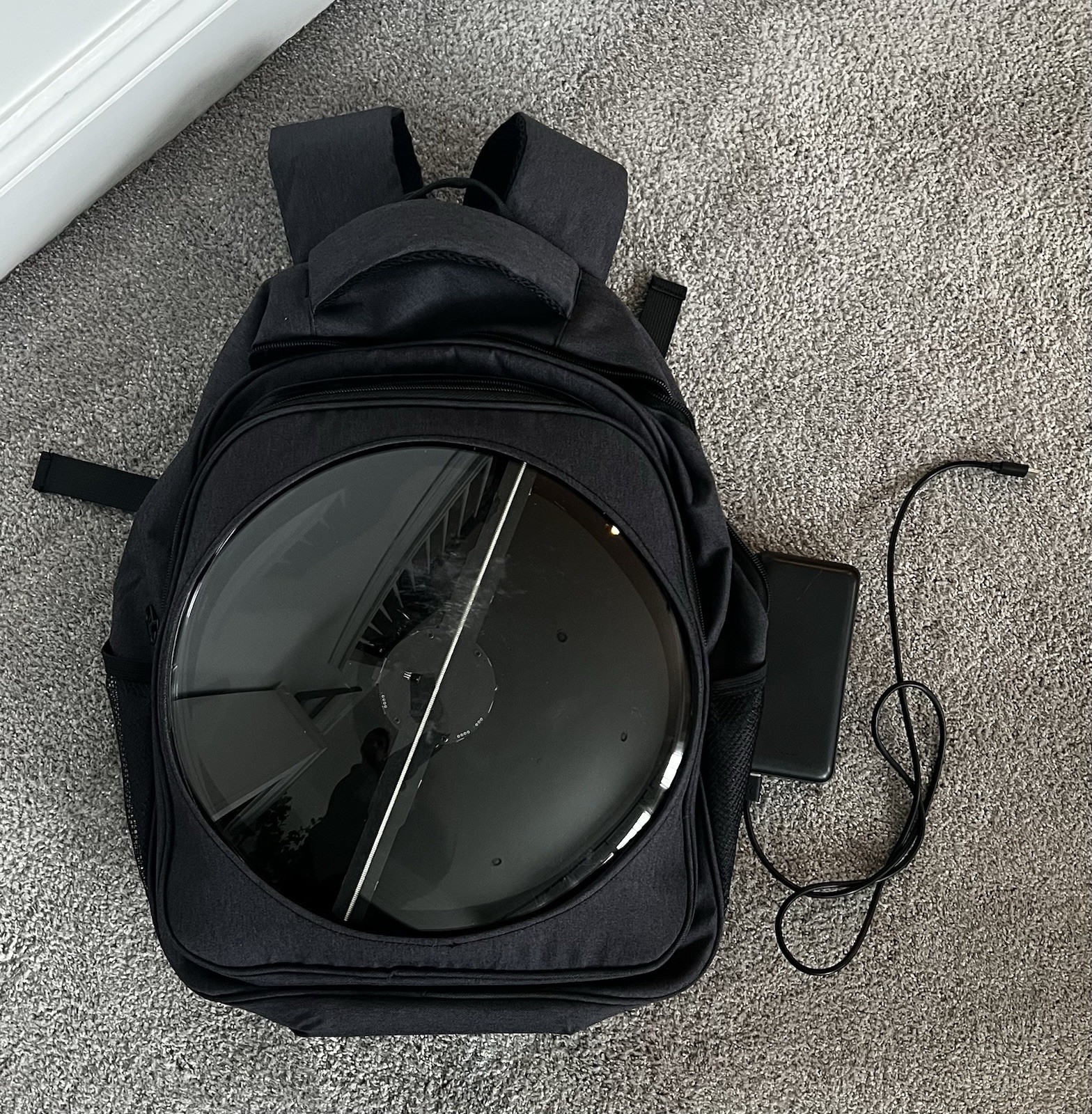 Holographic Fan Backpack With Battery Pack – Marketing Display Slight Used