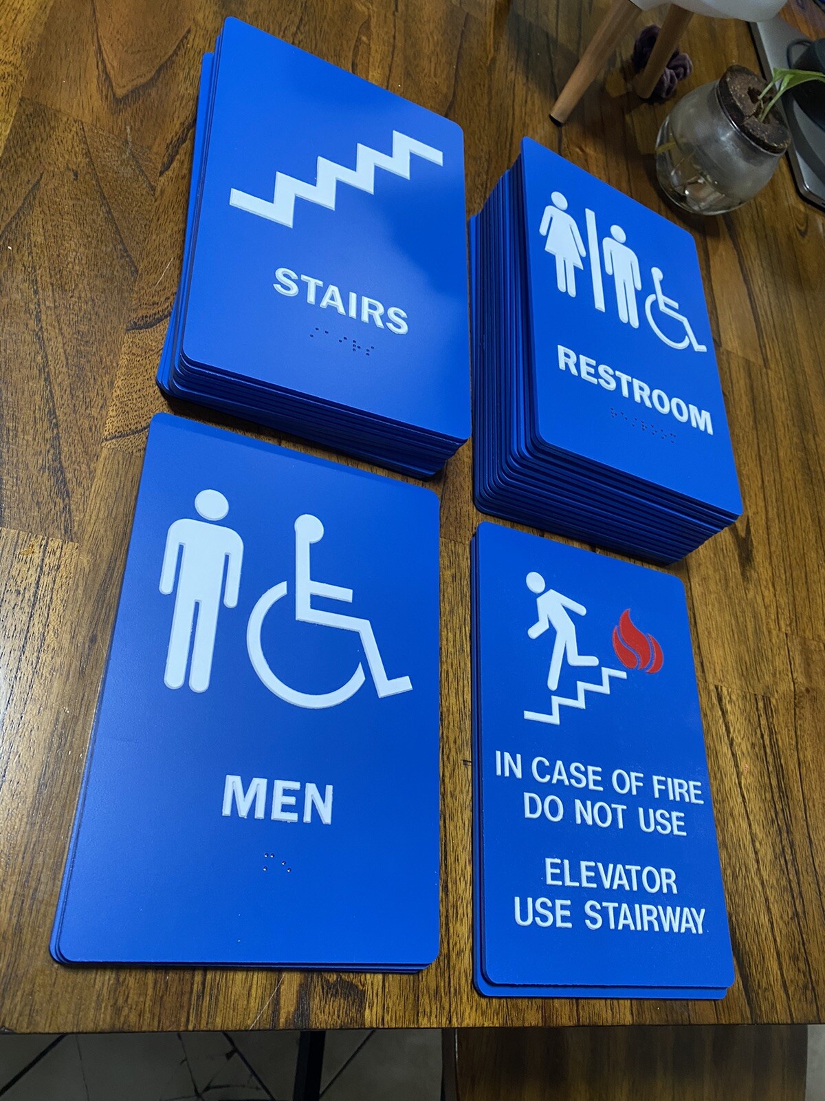 ADA Compliance Signs 6”x 9” New 31 Signs