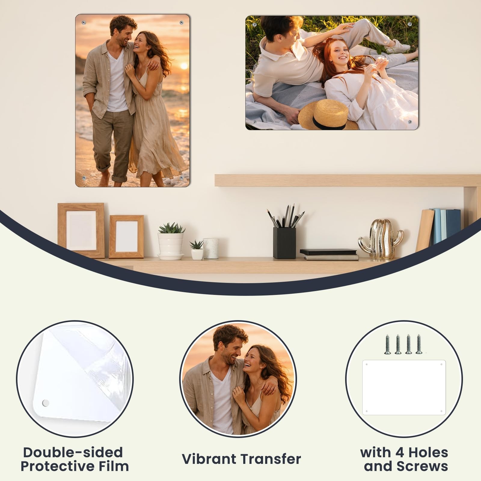 12 Pcs Metal Sublimation Sign Blanks 8&Prime;x10&Prime; with Holes, 0.45mm Aluminum Signs…