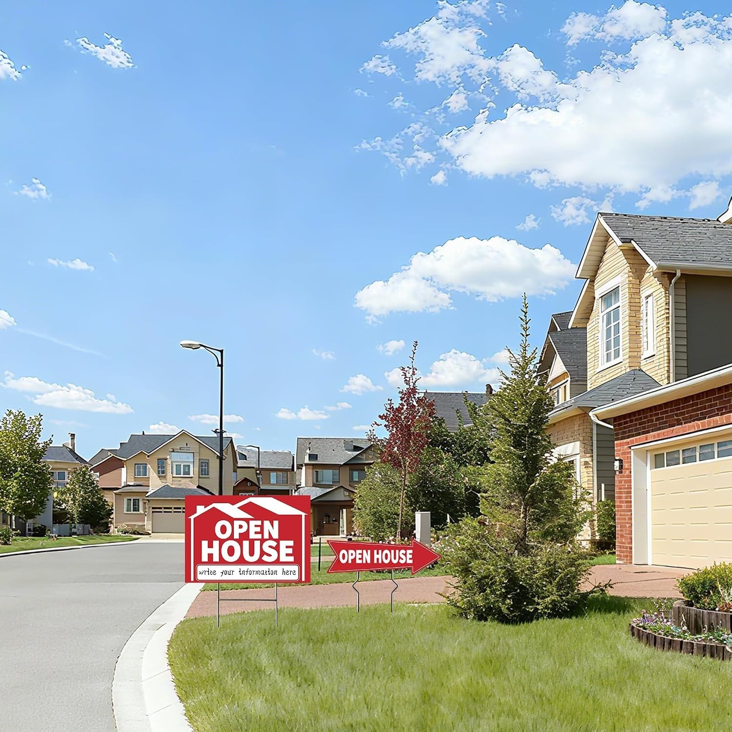 5 Pack Open House Signs, Open House Sign for Real Estate – 17&Prime;x12&Prime; Double Sid…