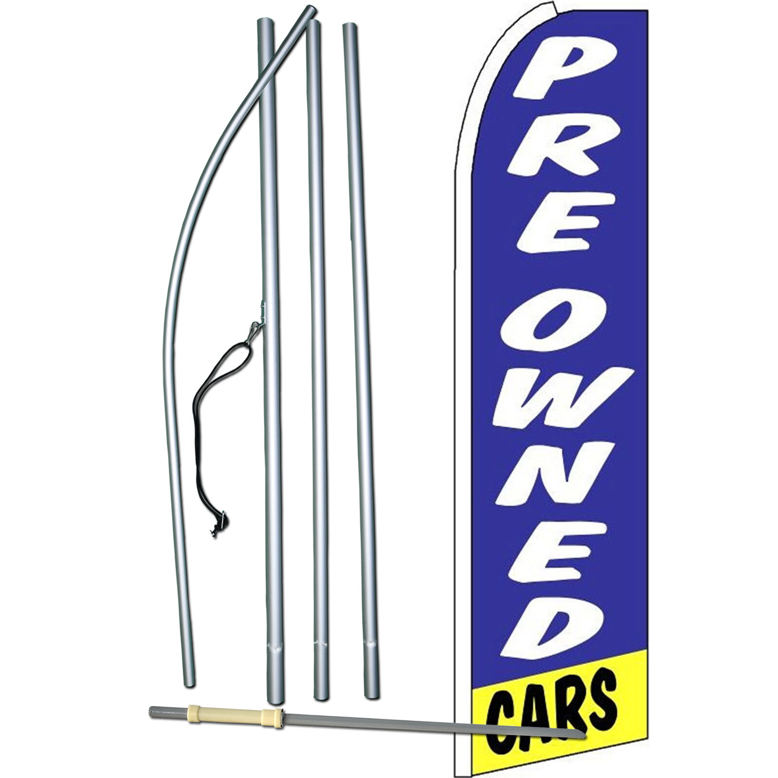 Pre Owned Flag with Flag Pole and Spike