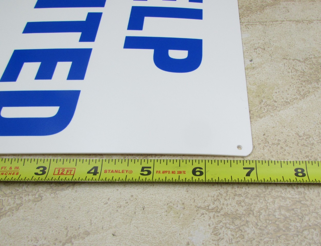 2 PACK « Help Wanted » Sign, Sturdy .055 Thick Plastic, Pre-Drilled Holes 10&Prime; X 7&Prime;