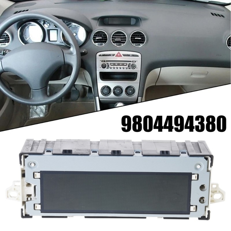 Automotive Accessories for 301 307 407 408 Red Screen Double Zone Car Display