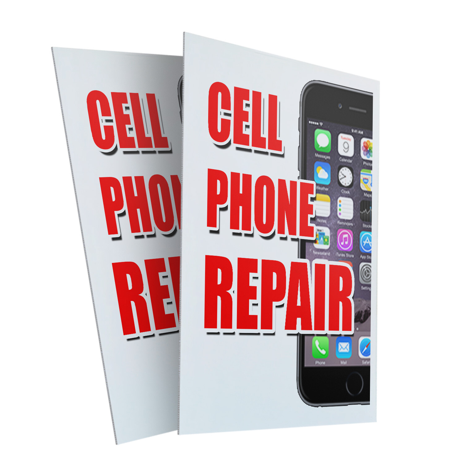A-frame Sidewalk Cell Phone Repair 24&Prime; x 36&Prime; Double Sided A-Frame Sidewalk Sign