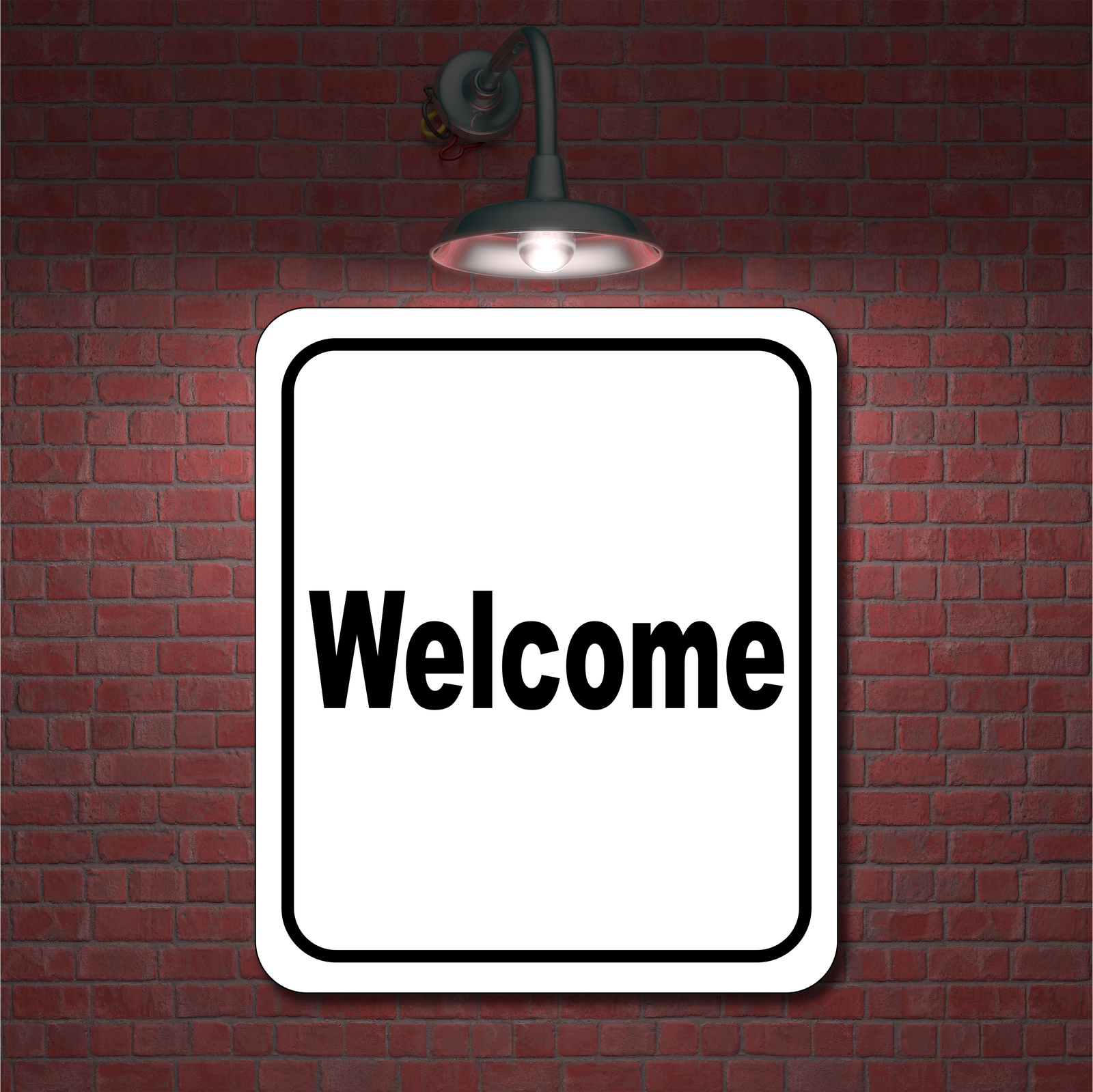 Welcome classic Aluminum Composite Sign