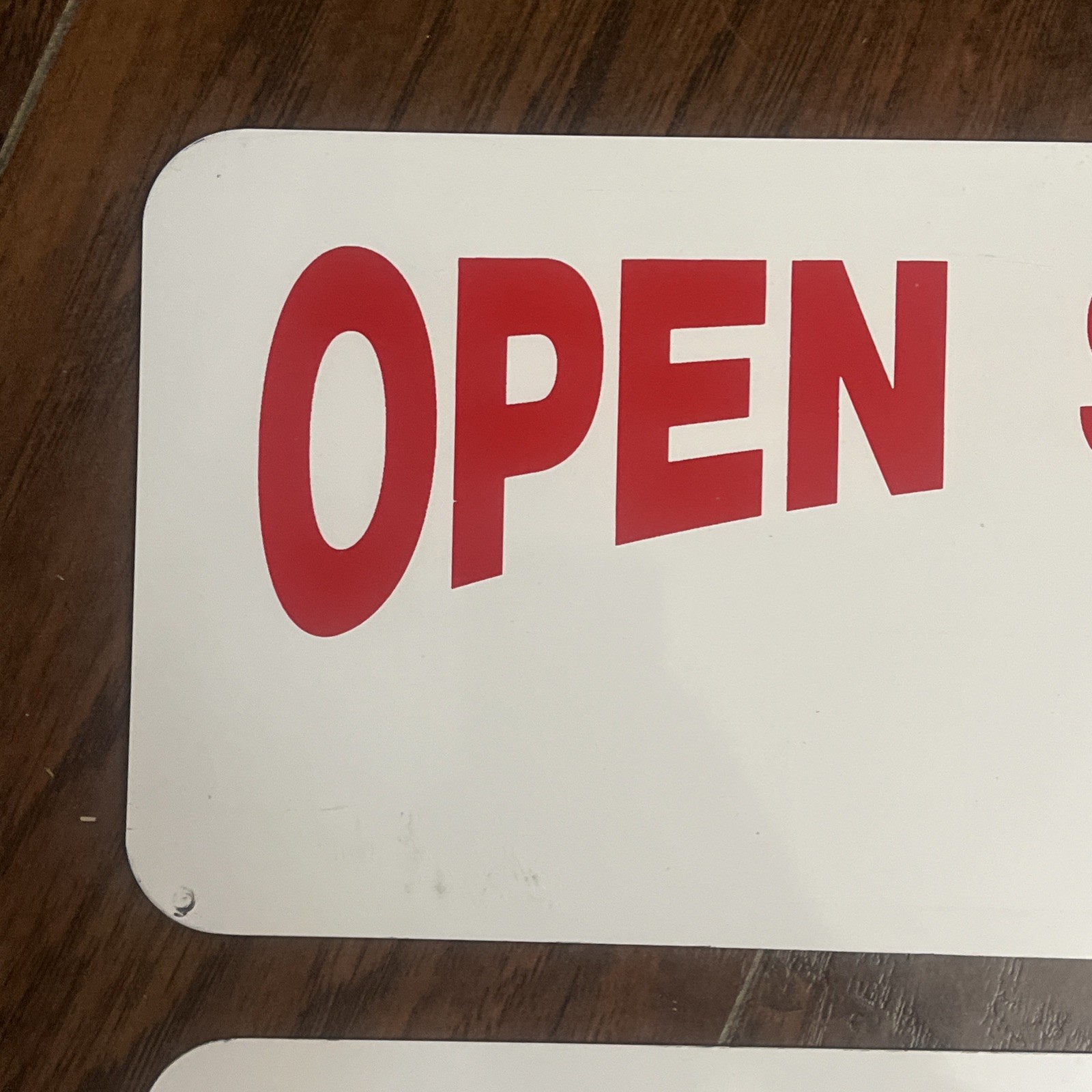 Open Saturday Sunday To 2 Metal Signs Real Estate Business 18×6 Inches Two Sided