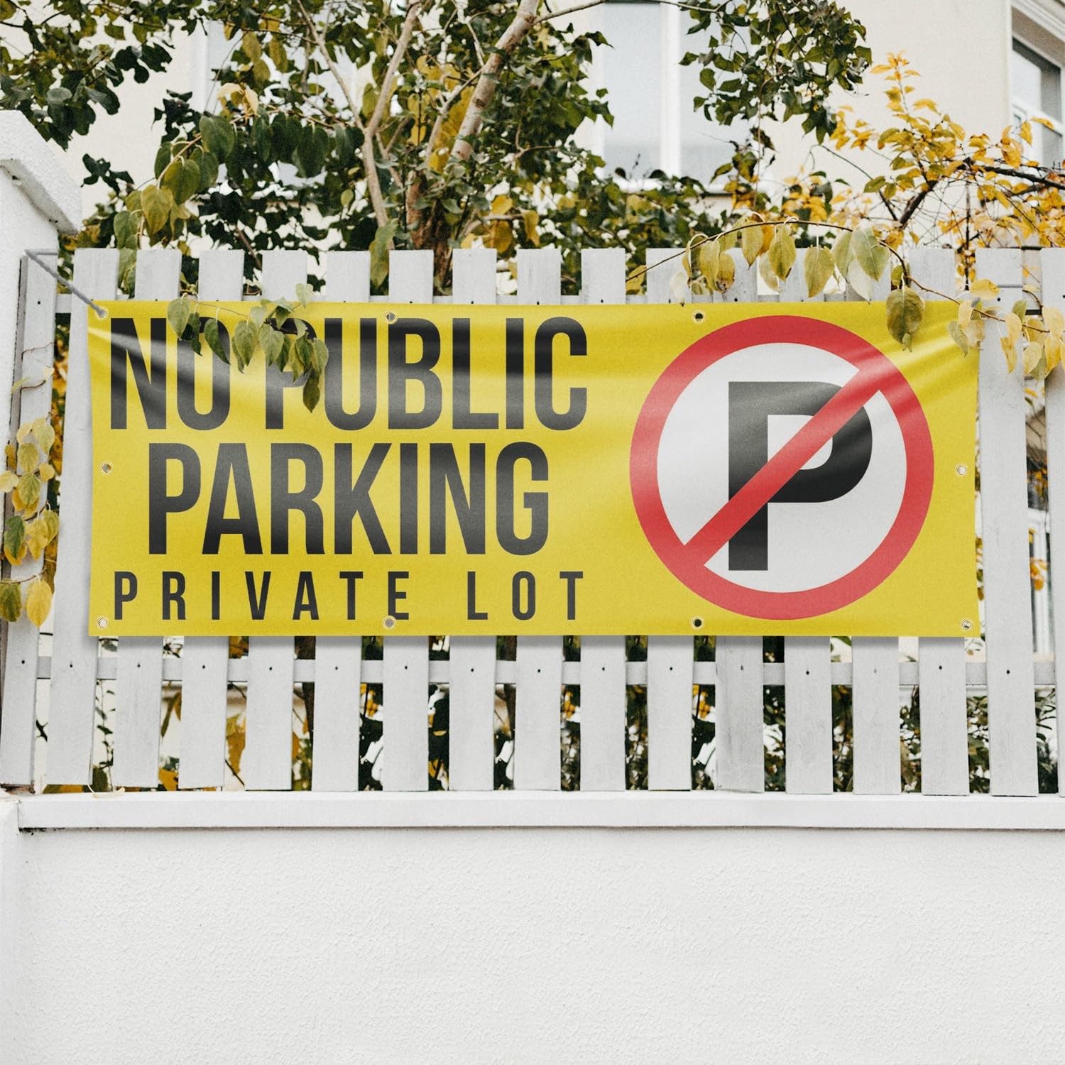 Signmission No Public Parking Private Lot Banner Sign 36 X 96 13 Oz Vinyl Metal