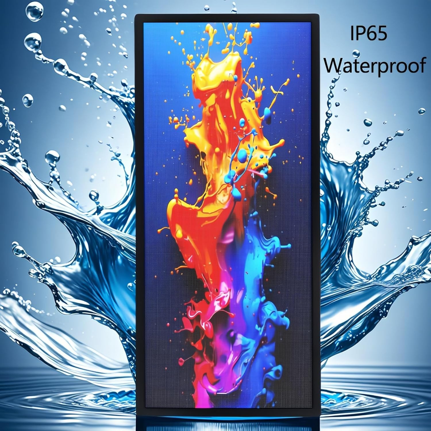 P3 Full Color LED Scrolling Sign, WiFi/USB Control, Brightness Adjustable 40&Prime;x17