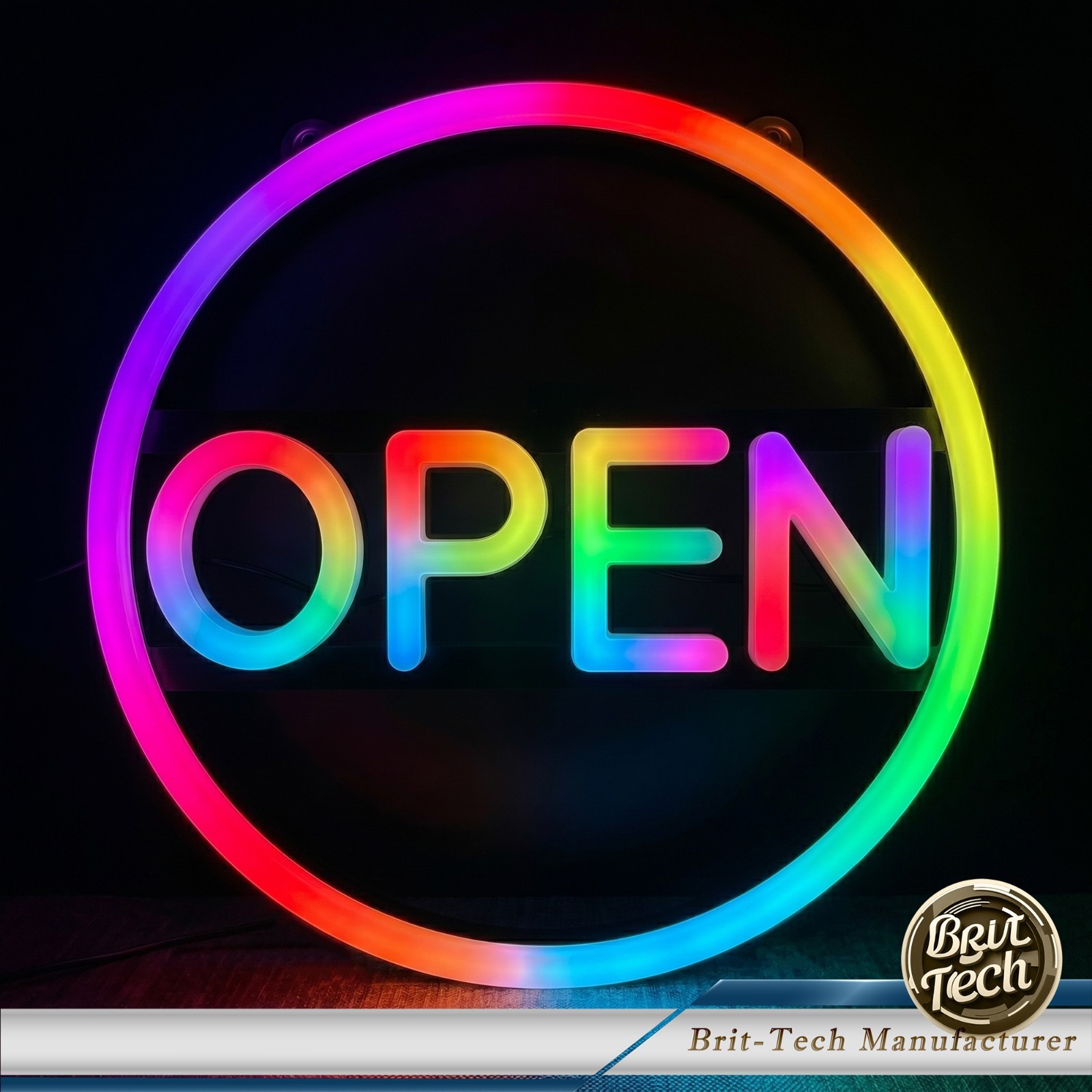 LED Open Sign 16&Prime; Large Neon Bright Light for Business Restaurant Bar Store Shop