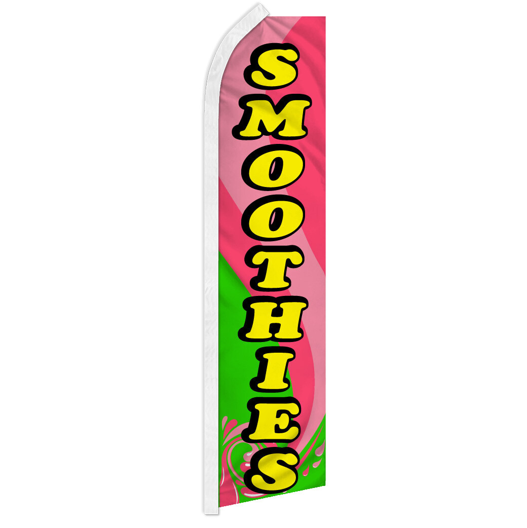 Smoothies Advertising Swooper Feather Flag Concessions Drinks